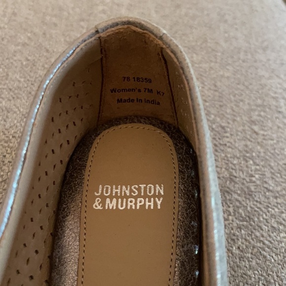 NEW Johnston & Murphy sliver slipper flats - Picture 4 of 9